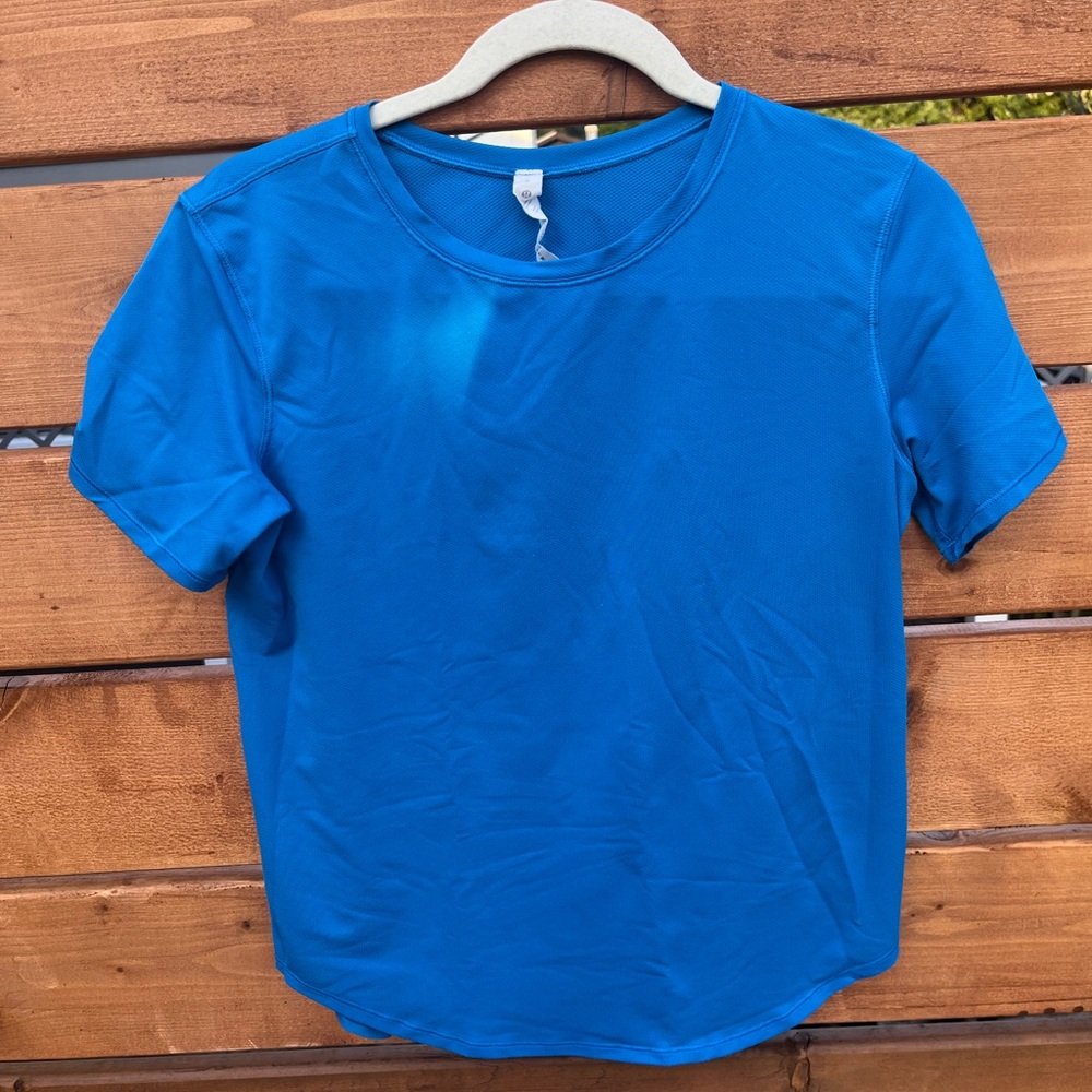 Lululemon Athletica Vibrant Blue Short Sleeve Tee